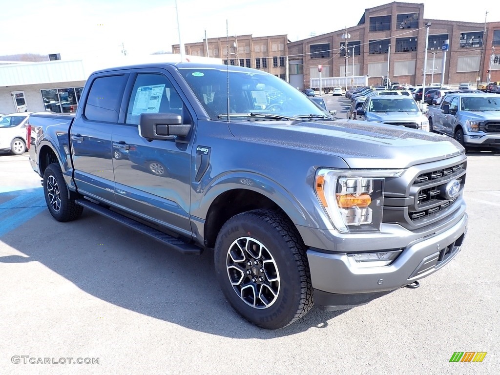 Carbonized Gray Metallic 2023 Ford F150 XLT SuperCrew 4x4 Exterior Photo #145608522