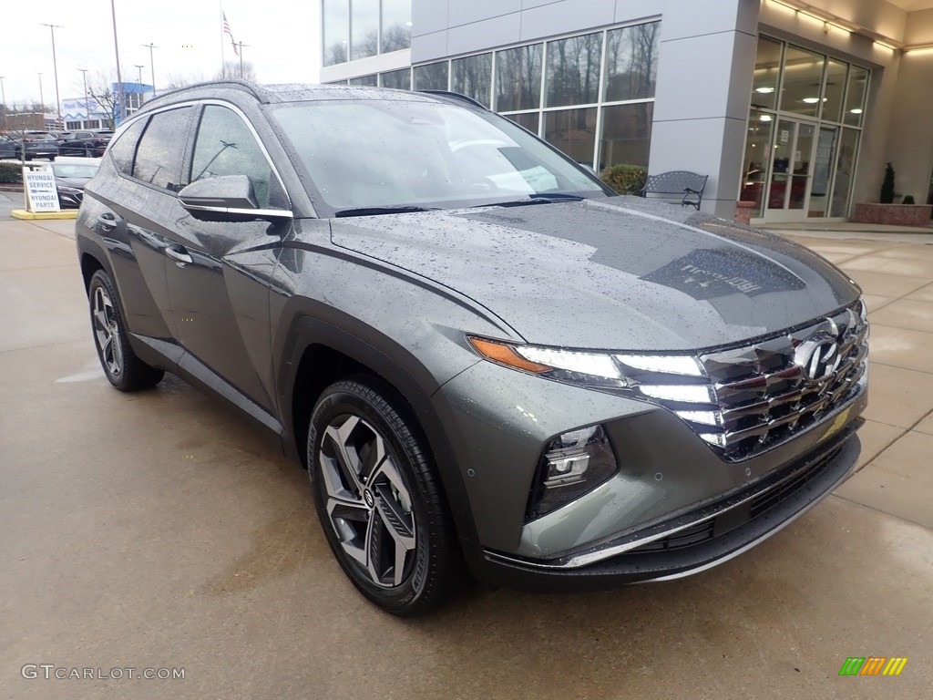 Amazon Gray 2023 Hyundai Tucson Limited AWD Exterior Photo #145609539