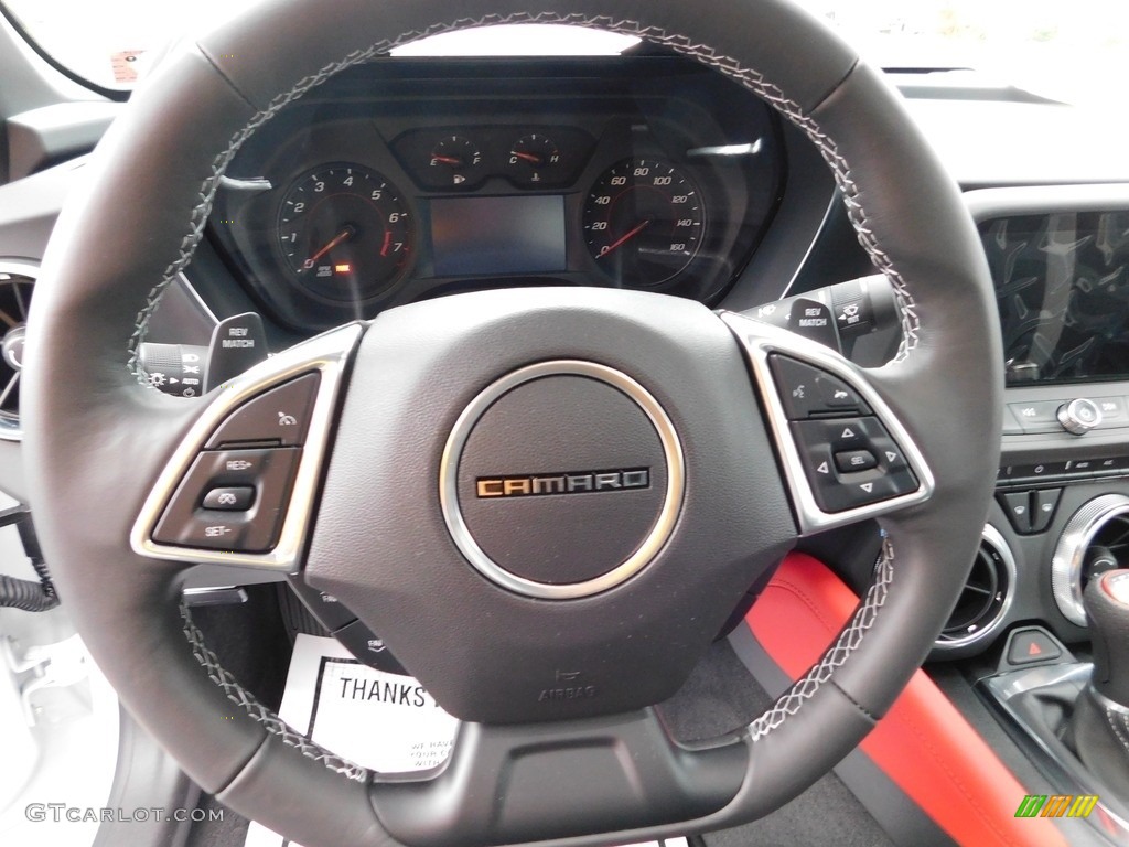 2023 Chevrolet Camaro LT1 Coupe Jet Black Steering Wheel Photo #145609872