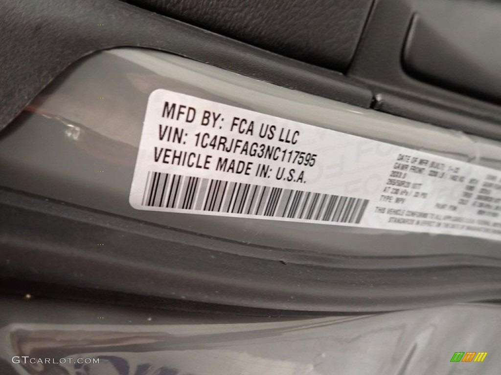2022 Grand Cherokee Laredo X 4x4 - Sting-Gray / Black photo #21