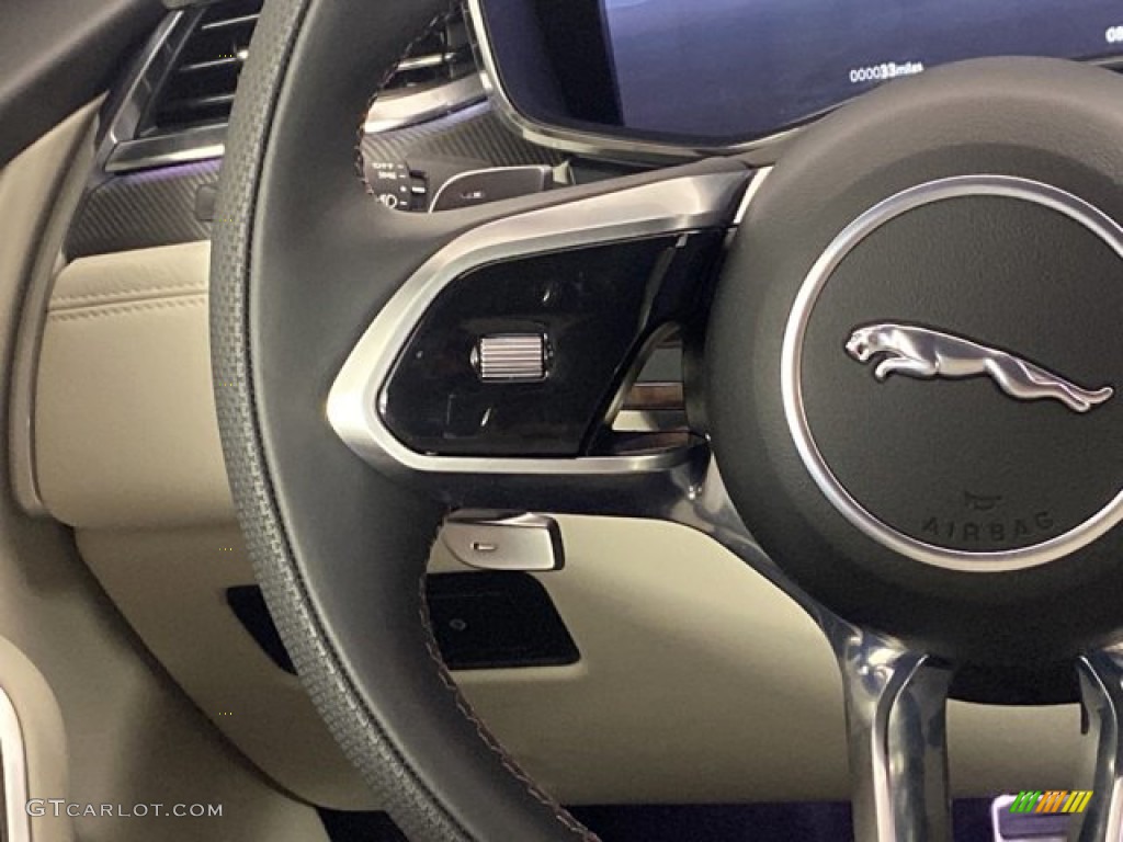 2023 Jaguar F-PACE SVR Lt Oyster/Ebony Steering Wheel Photo #145610571
