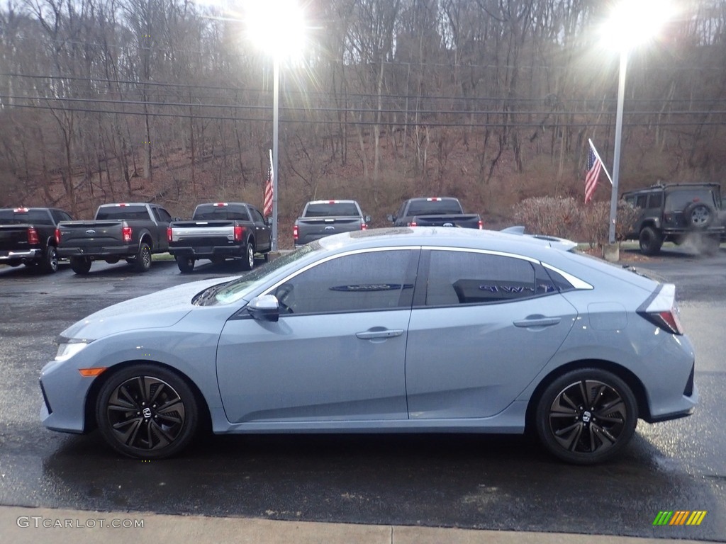 2018 Civic EX Hatchback - Sonic Gray Metallic / Black photo #6