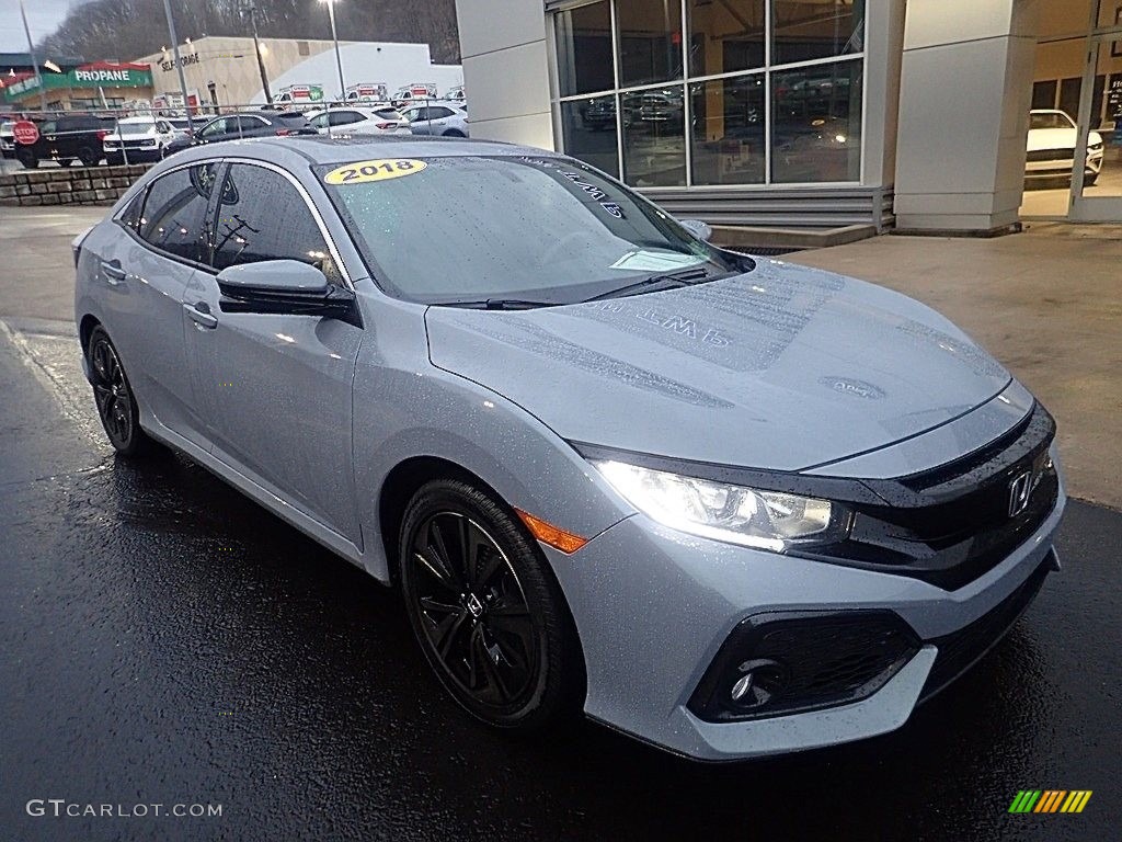 2018 Civic EX Hatchback - Sonic Gray Metallic / Black photo #8
