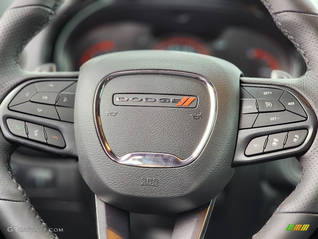 2023 Dodge Durango R/T AWD Black Steering Wheel Photo #145612596