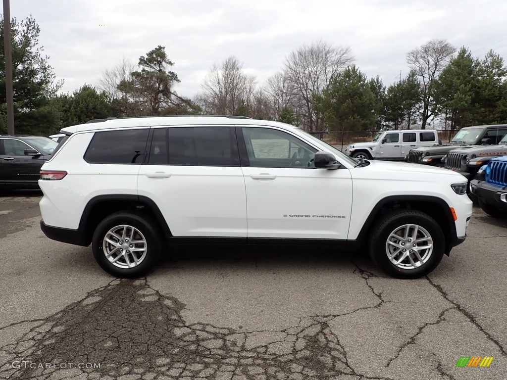 Bright White 2023 Jeep Grand Cherokee L Laredo 4x4 Exterior Photo #145612902