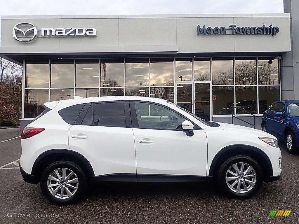2016 CX-5 Touring AWD - Crystal White Pearl Mica / Black photo #1