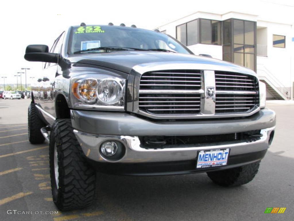 2008 Ram 3500 Big Horn Edition Quad Cab 4x4 - Mineral Gray Metallic / Medium Slate Gray photo #3