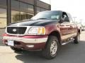2003 Burgundy Red Metallic Ford F150 Heritage Edition Supercab 4x4  photo #2
