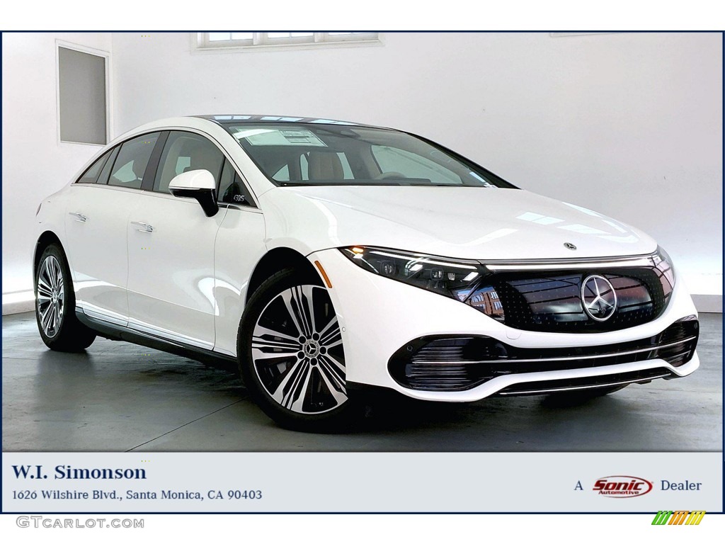 2023 EQS 450+ Sedan - Polar White / Macchiato Beige/Space Gray photo #1