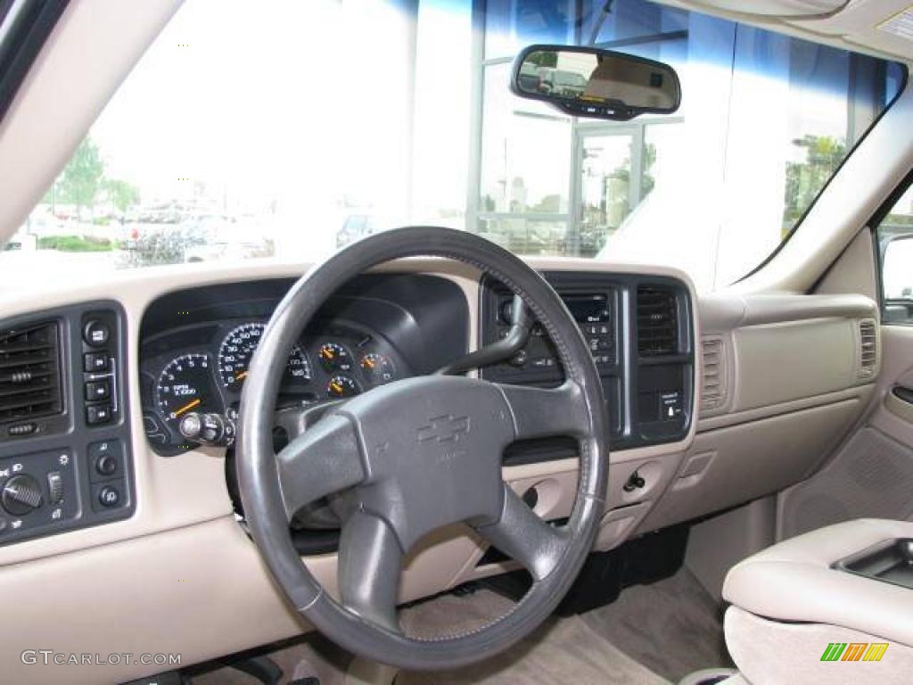 2003 Silverado 1500 LT Extended Cab 4x4 - Light Pewter Metallic / Tan photo #9