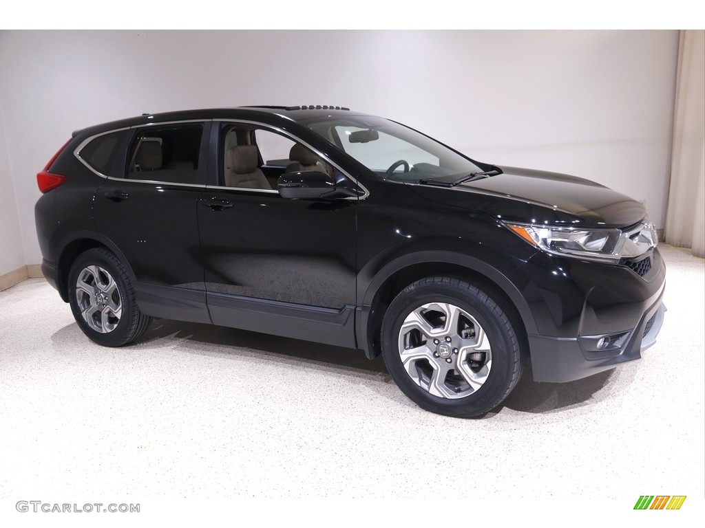 2018 CR-V EX-L AWD - Crystal Black Pearl / Ivory photo #1