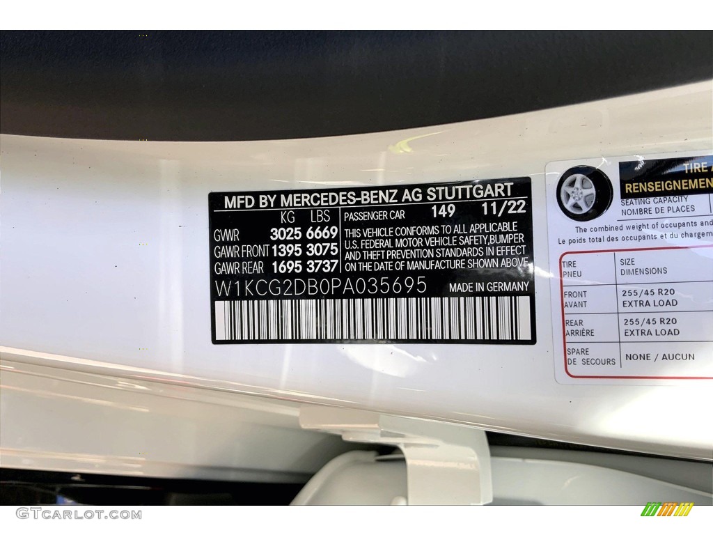 2023 EQS Color Code 149 for Polar White Photo #145616057