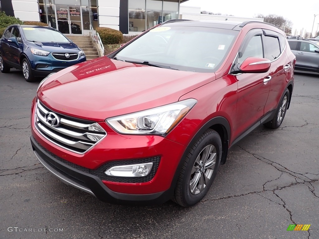 2015 Santa Fe Sport 2.4 AWD - Serrano Red / Beige photo #12