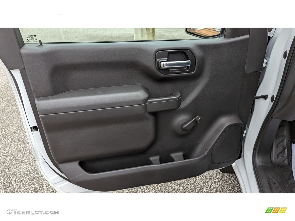 2020 Chevrolet Silverado 1500 WT Regular Cab 4x4 Jet Black Door Panel Photo #145616927