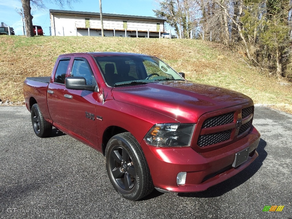 2018 1500 Express Quad Cab - Delmonico Red Pearl / Black/Diesel Gray photo #3