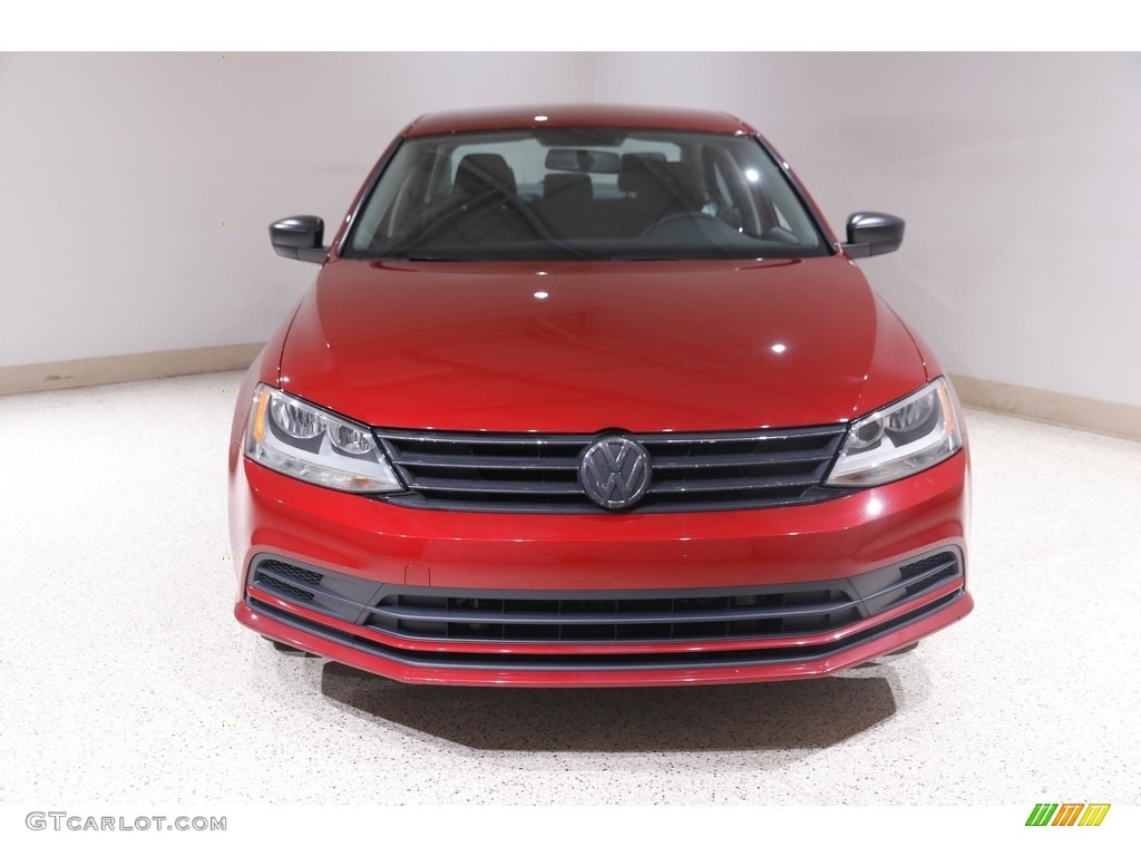 2016 Jetta S - Cardinal Red Metallic / Titan Black photo #2