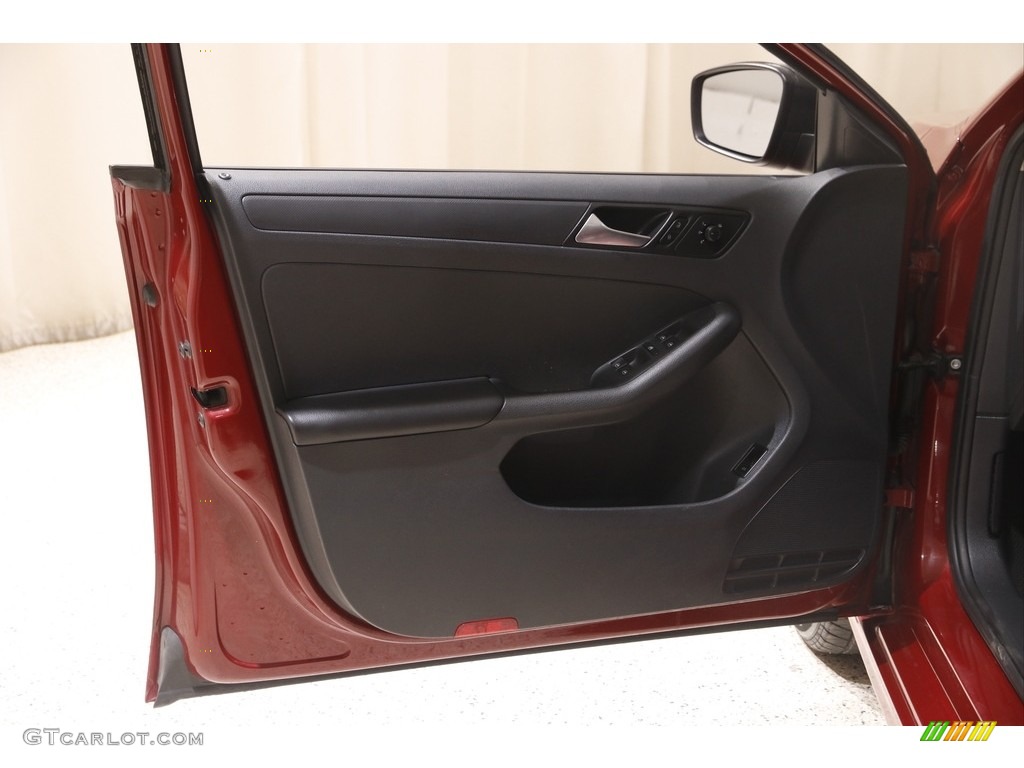 2016 Volkswagen Jetta S Titan Black Door Panel Photo #145617741