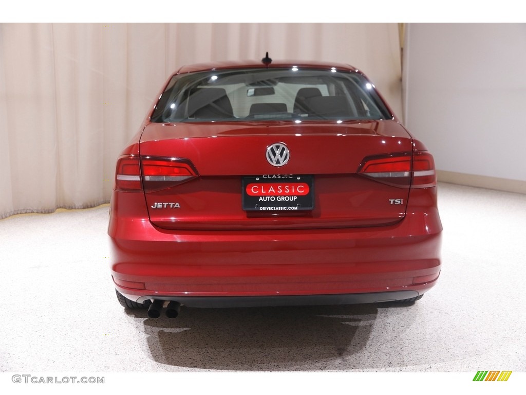 2016 Jetta S - Cardinal Red Metallic / Titan Black photo #17