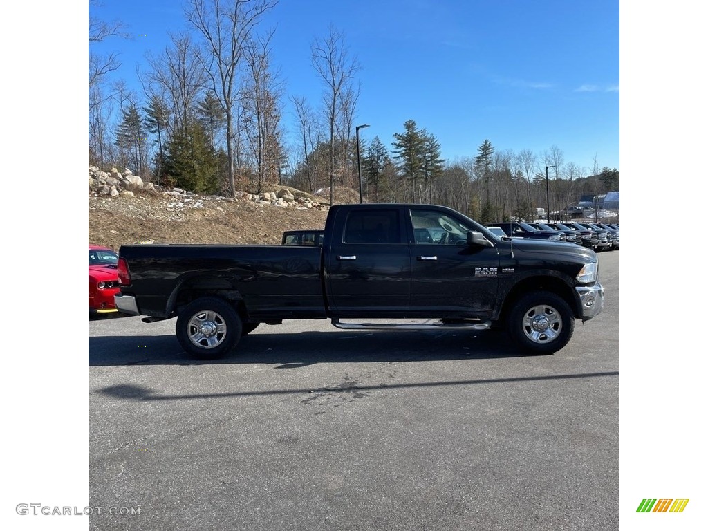 2017 2500 SLT Crew Cab 4x4 - Brilliant Black Crystal Pearl / Black/Diesel Gray photo #6