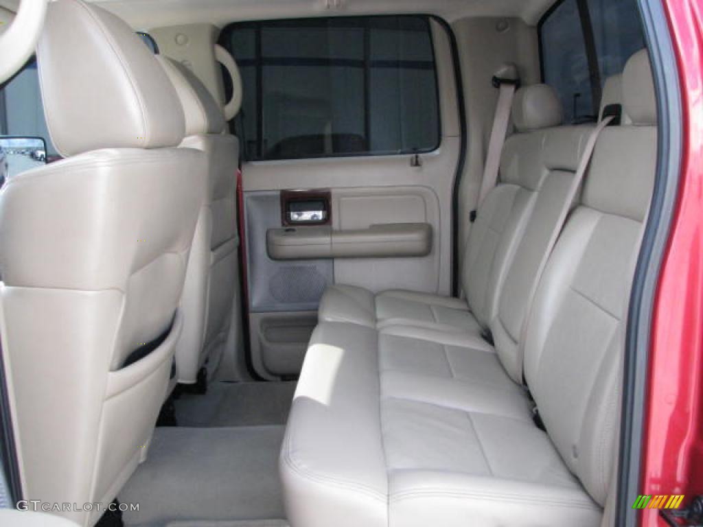 2007 F150 Lariat SuperCrew 4x4 - Redfire Metallic / Tan photo #8