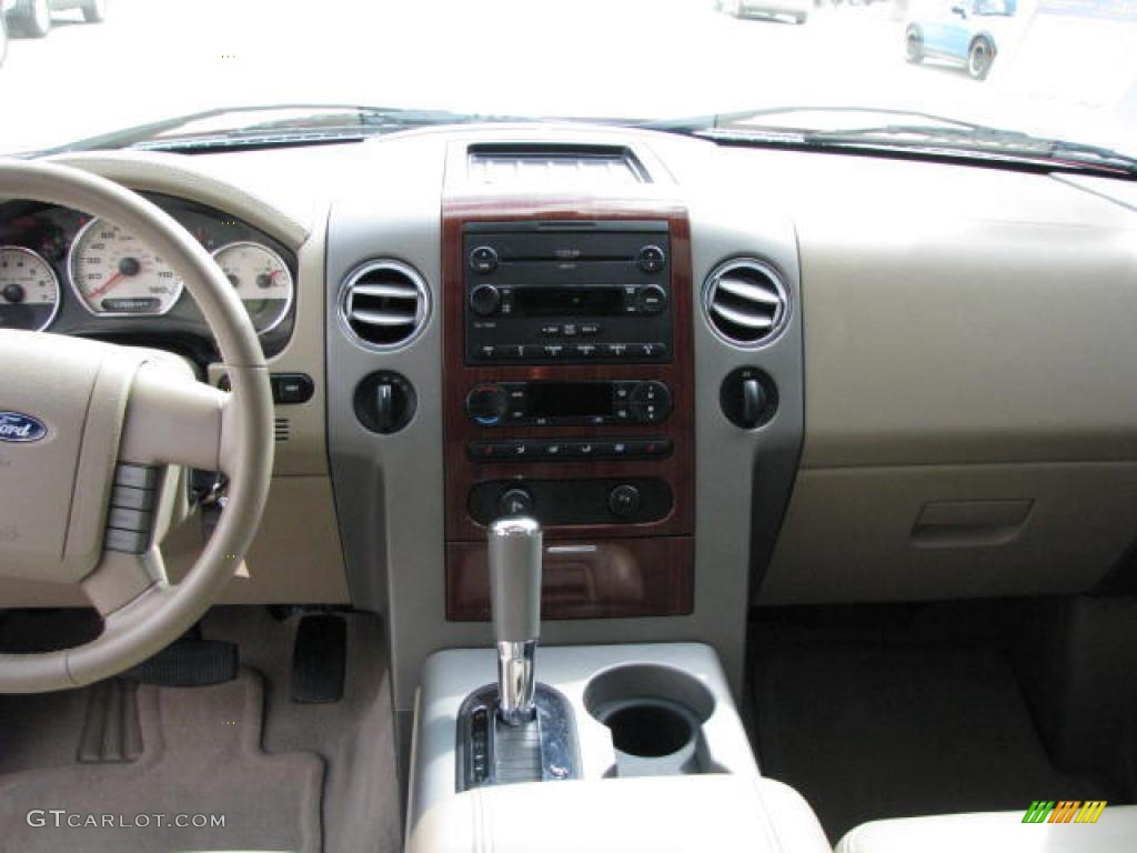 2007 F150 Lariat SuperCrew 4x4 - Redfire Metallic / Tan photo #10