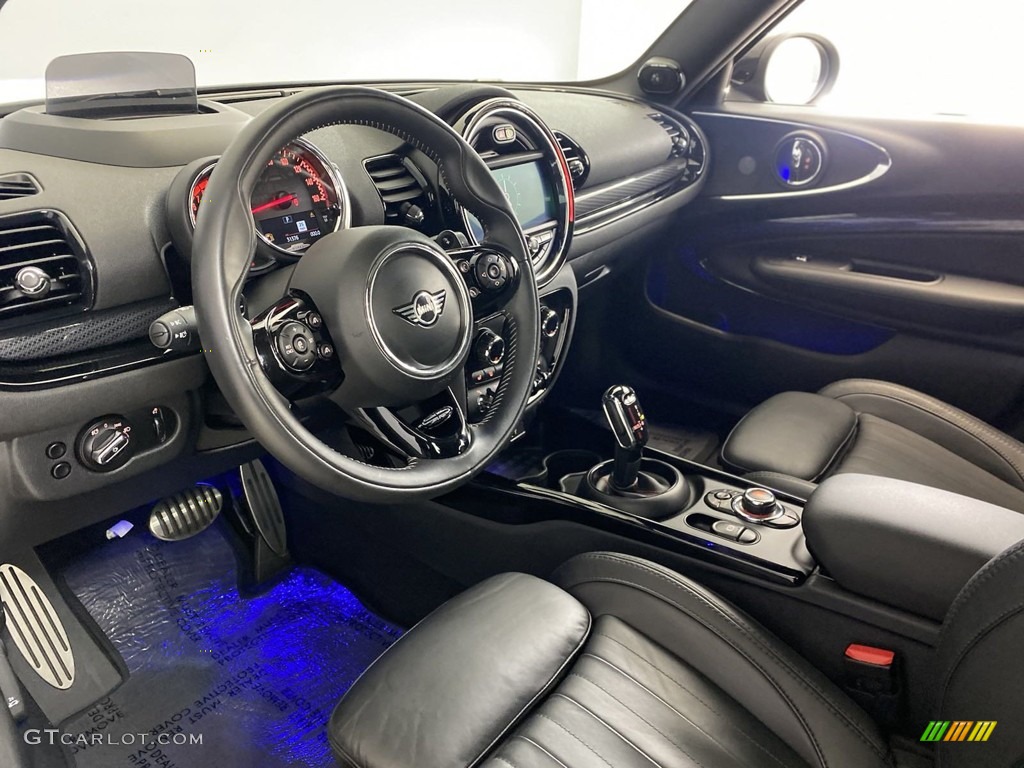 Carbon Black Lounge Leather Interior 2020 Mini Clubman John Cooper Works All4 Photo #145619687