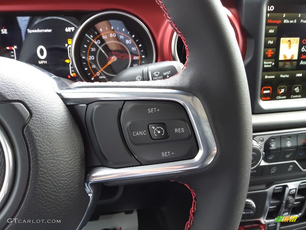 2023 Jeep Gladiator Rubicon 4x4 Black Steering Wheel Photo #145619696