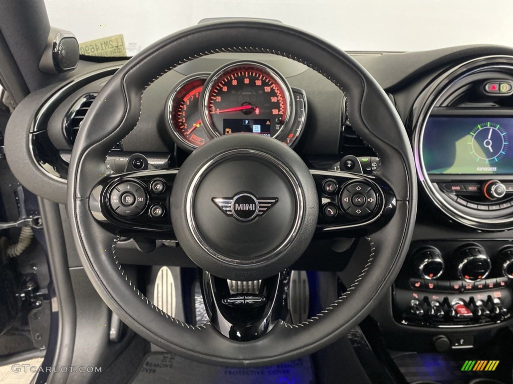 2020 Mini Clubman John Cooper Works All4 Carbon Black Lounge Leather Steering Wheel Photo #145619711