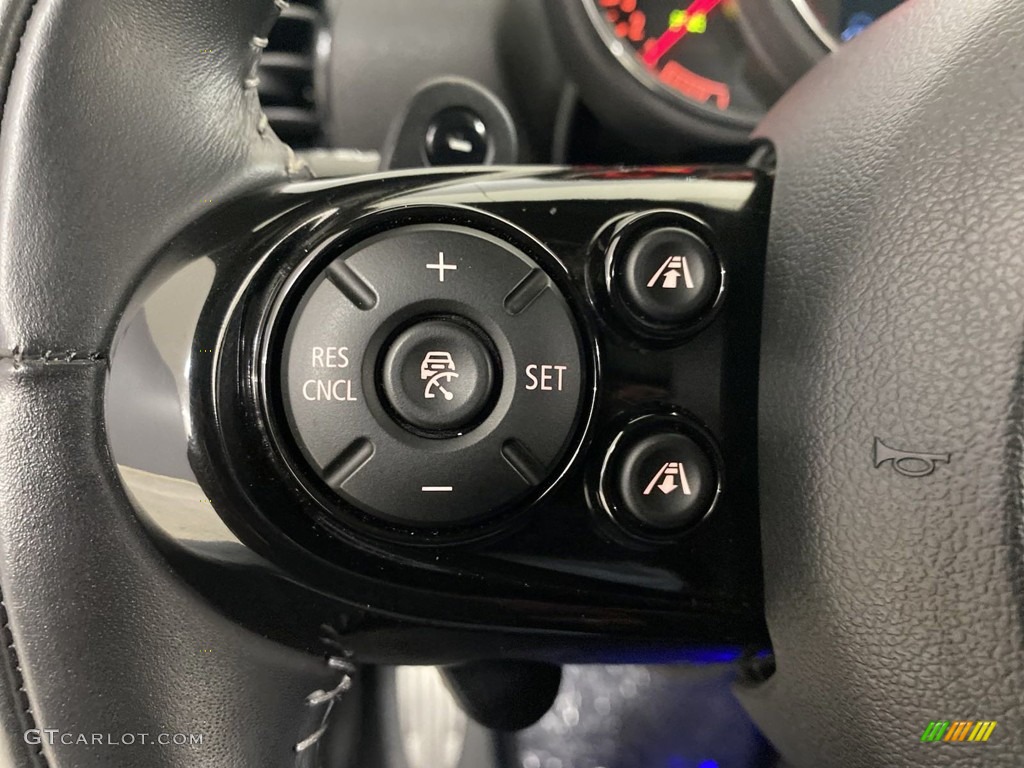 2020 Mini Clubman John Cooper Works All4 Carbon Black Lounge Leather Steering Wheel Photo #145619723