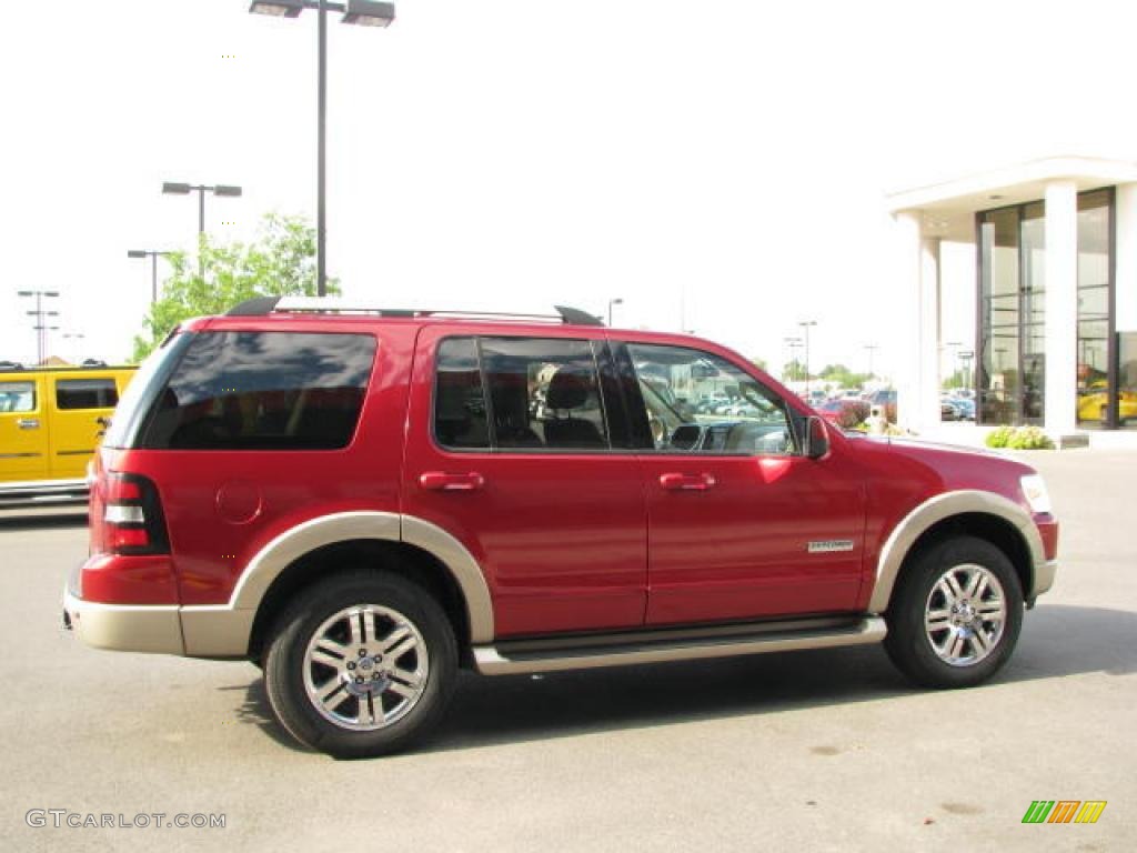 2006 Explorer Eddie Bauer 4x4 - Redfire Metallic / Camel photo #5