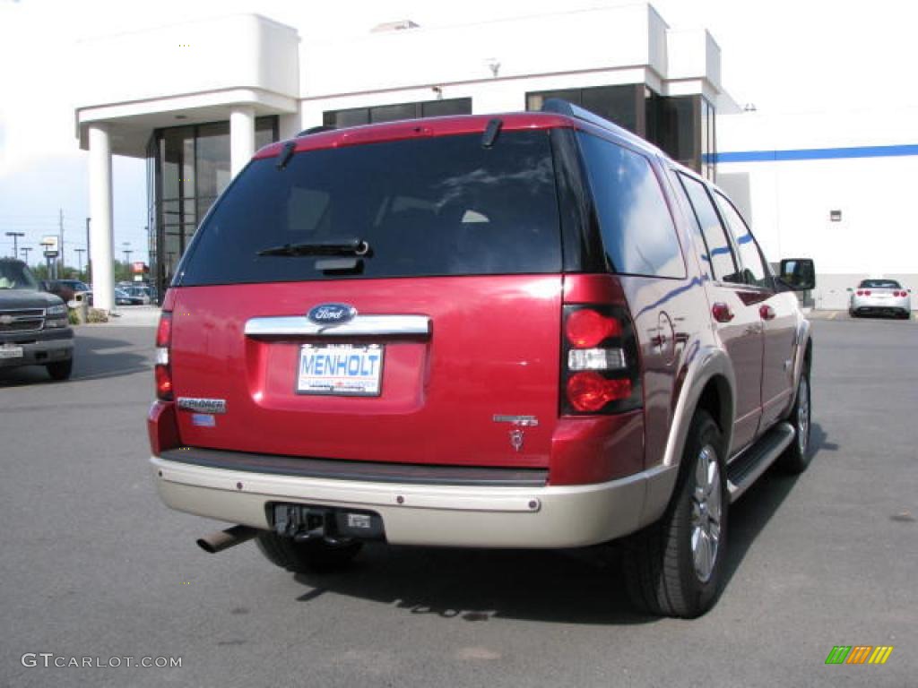 2006 Explorer Eddie Bauer 4x4 - Redfire Metallic / Camel photo #6