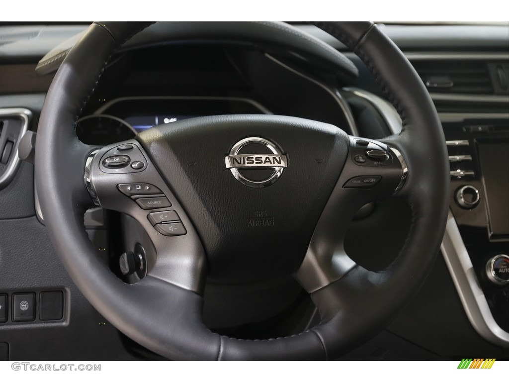 2020 Nissan Murano Platinum AWD Graphite Steering Wheel Photo #145620558