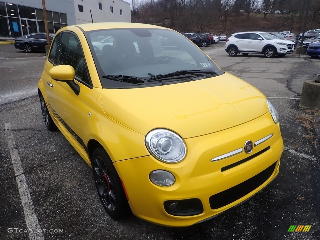 Giallo Moderna Perla (Yellow) 2015 Fiat 500 Sport Exterior Photo #145620791