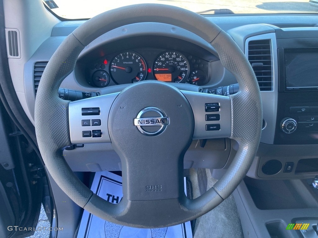 2018 Nissan Frontier SV Crew Cab Beige Steering Wheel Photo #145620966