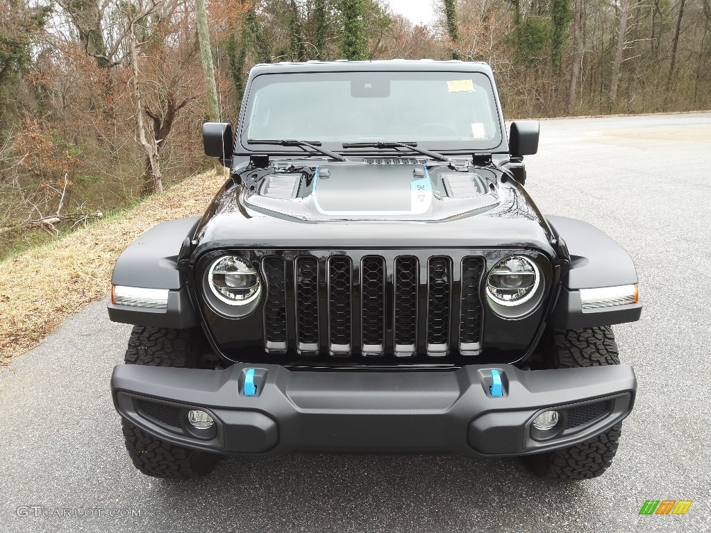 Black 2022 Jeep Wrangler Unlimited Rubicon 4XE Hybrid Exterior Photo #145620993