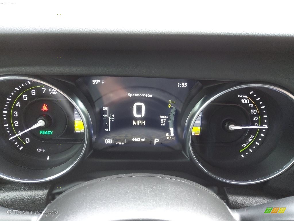 2022 Jeep Wrangler Unlimited Rubicon 4XE Hybrid Gauges Photo #145621185