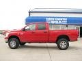 2007 Flame Red Dodge Ram 2500 SLT Quad Cab 4x4  photo #1