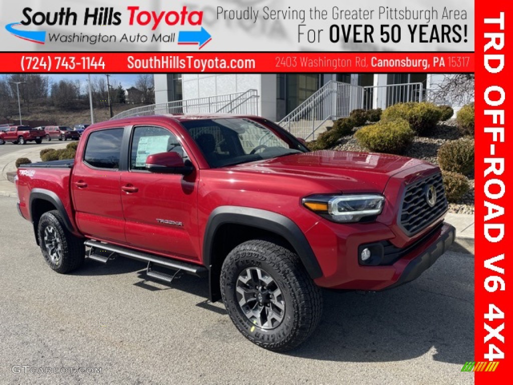 2023 Tacoma TRD Off Road Double Cab 4x4 - Barcelona Red Metallic / Black/Cement photo #1