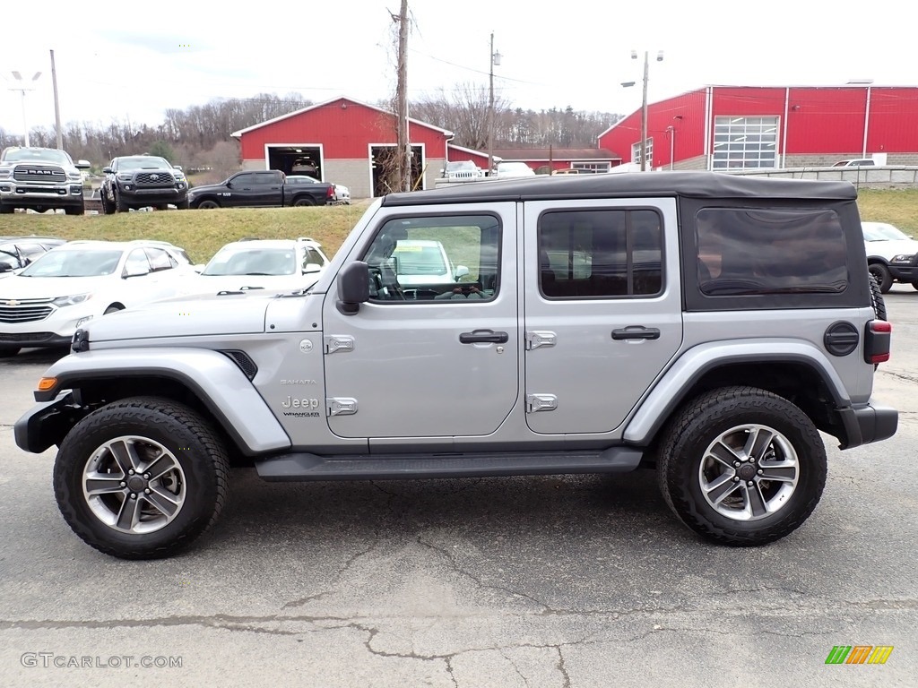 2021 Wrangler Unlimited Sahara 4x4 - Billet Silver Metallic / Black photo #2