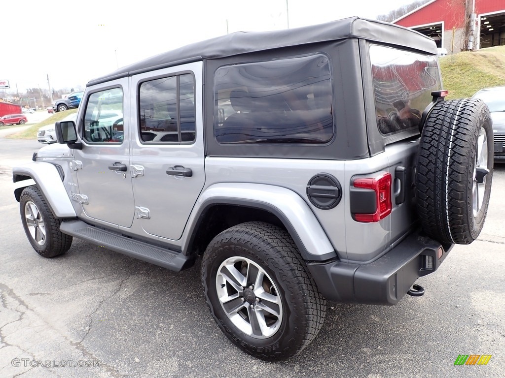 2021 Wrangler Unlimited Sahara 4x4 - Billet Silver Metallic / Black photo #3