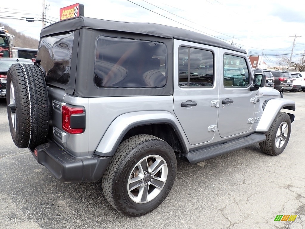 2021 Wrangler Unlimited Sahara 4x4 - Billet Silver Metallic / Black photo #6