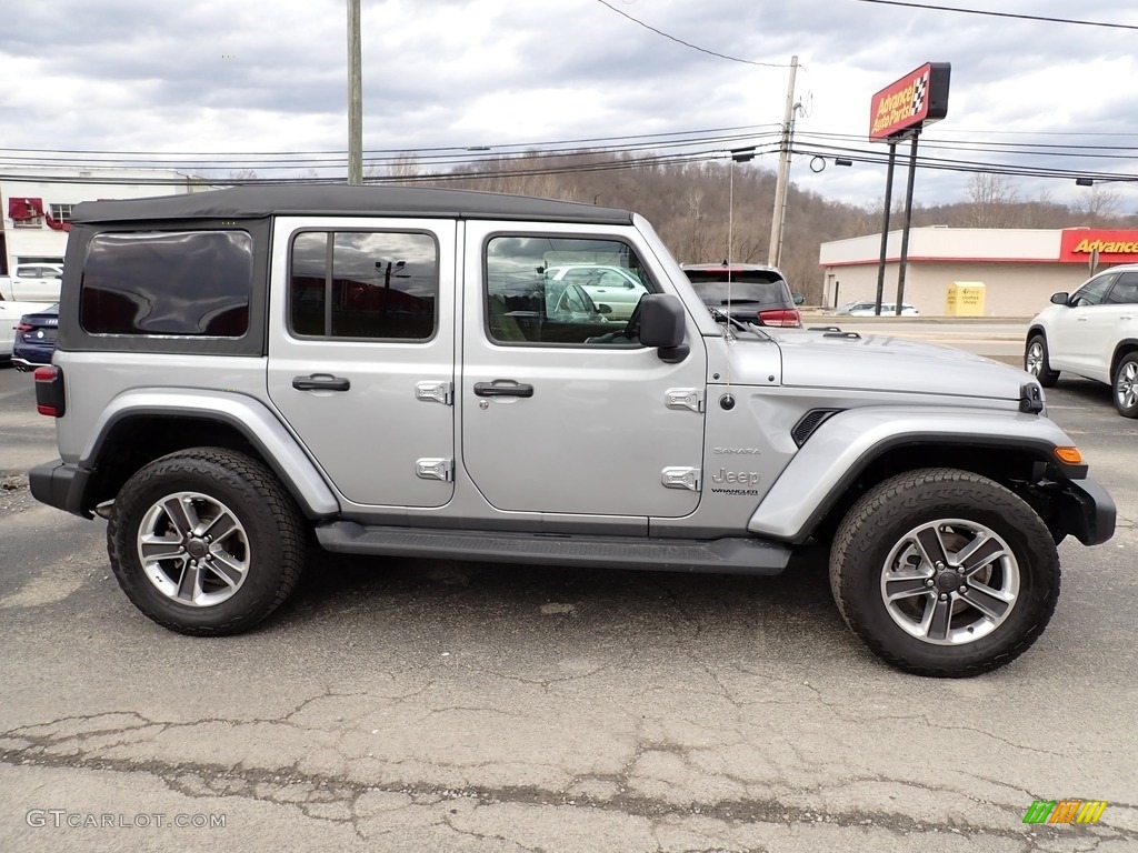 2021 Wrangler Unlimited Sahara 4x4 - Billet Silver Metallic / Black photo #7