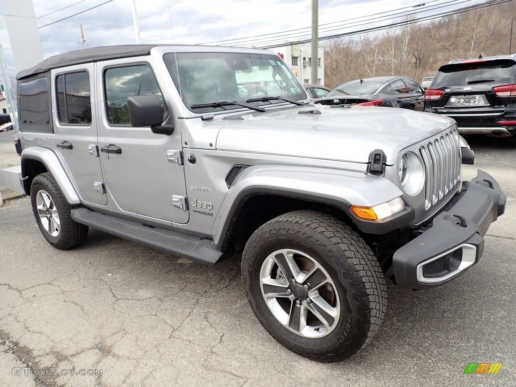2021 Wrangler Unlimited Sahara 4x4 - Billet Silver Metallic / Black photo #8