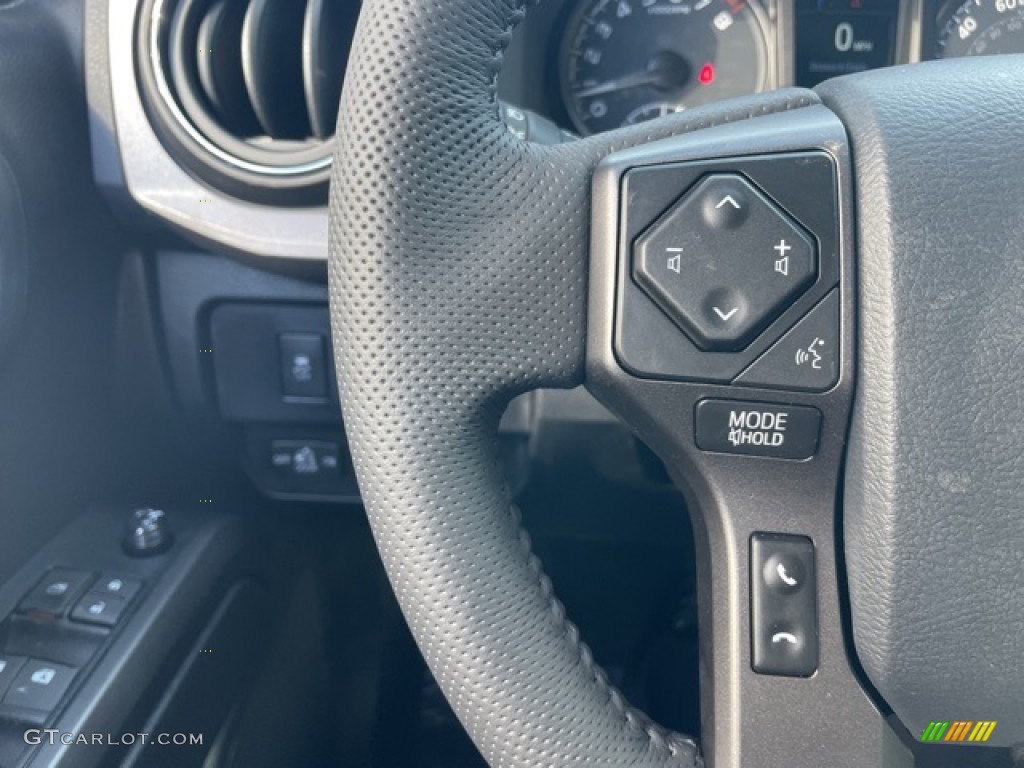 2023 Toyota Tacoma TRD Off Road Double Cab 4x4 Black/Cement Steering Wheel Photo #145622432
