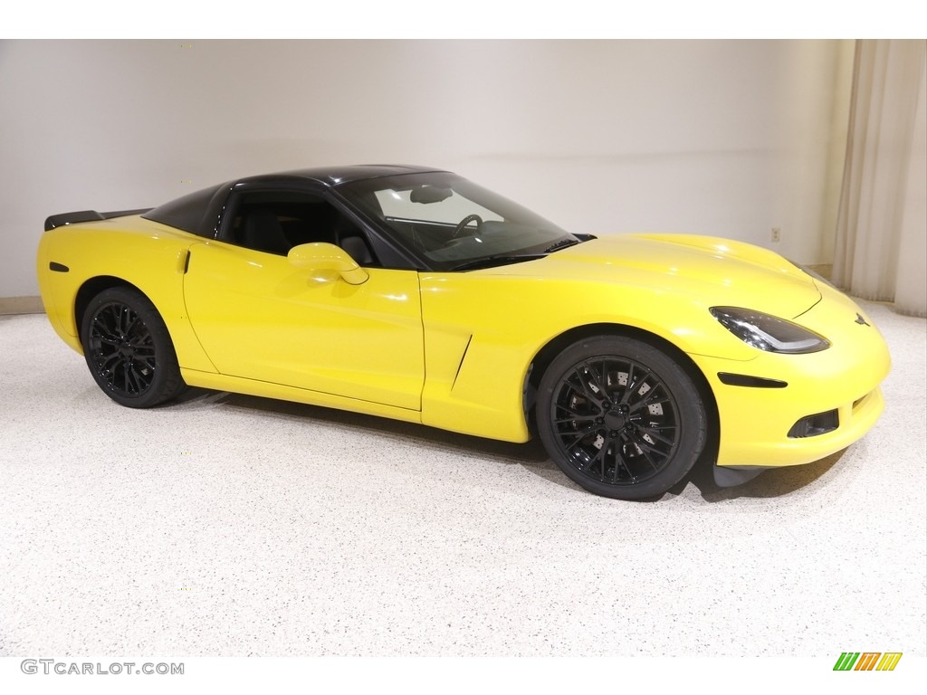 2010 Corvette Coupe - Velocity Yellow / Ebony Black photo #1