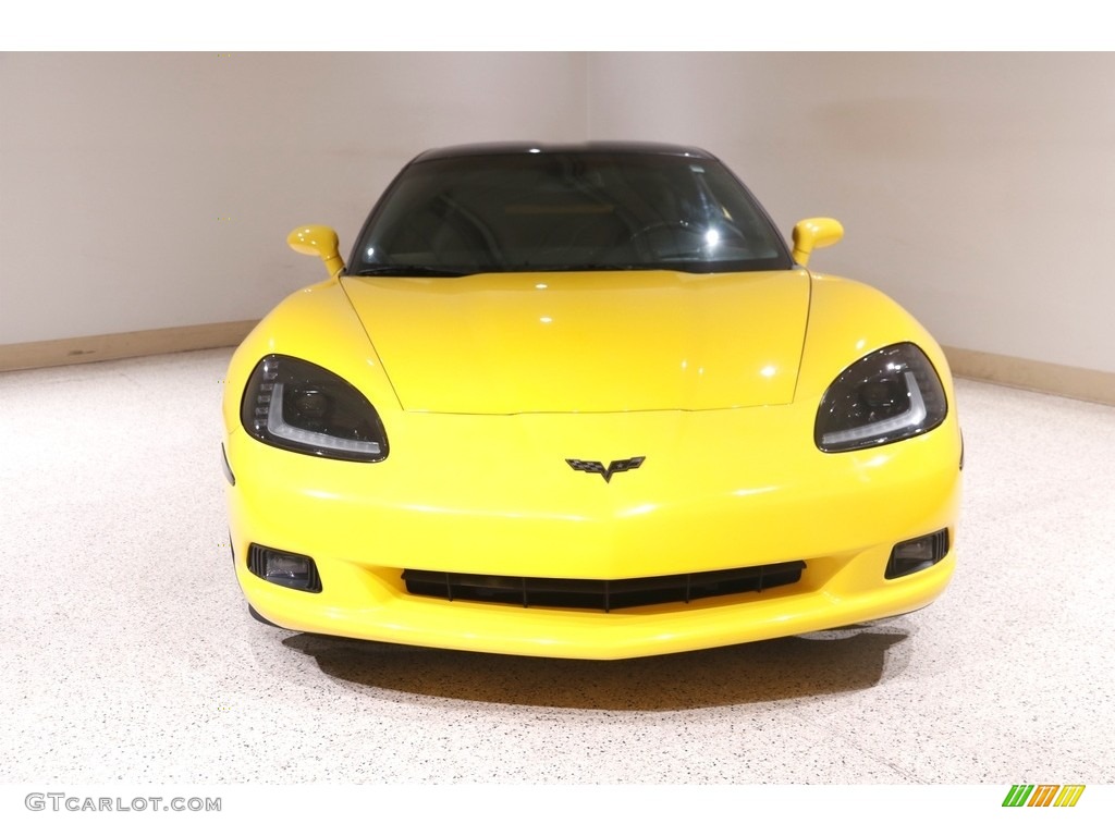 2010 Corvette Coupe - Velocity Yellow / Ebony Black photo #2