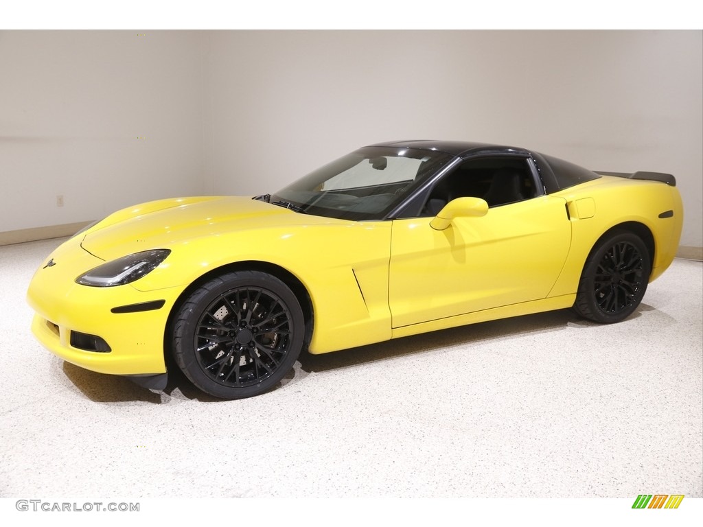 2010 Corvette Coupe - Velocity Yellow / Ebony Black photo #3