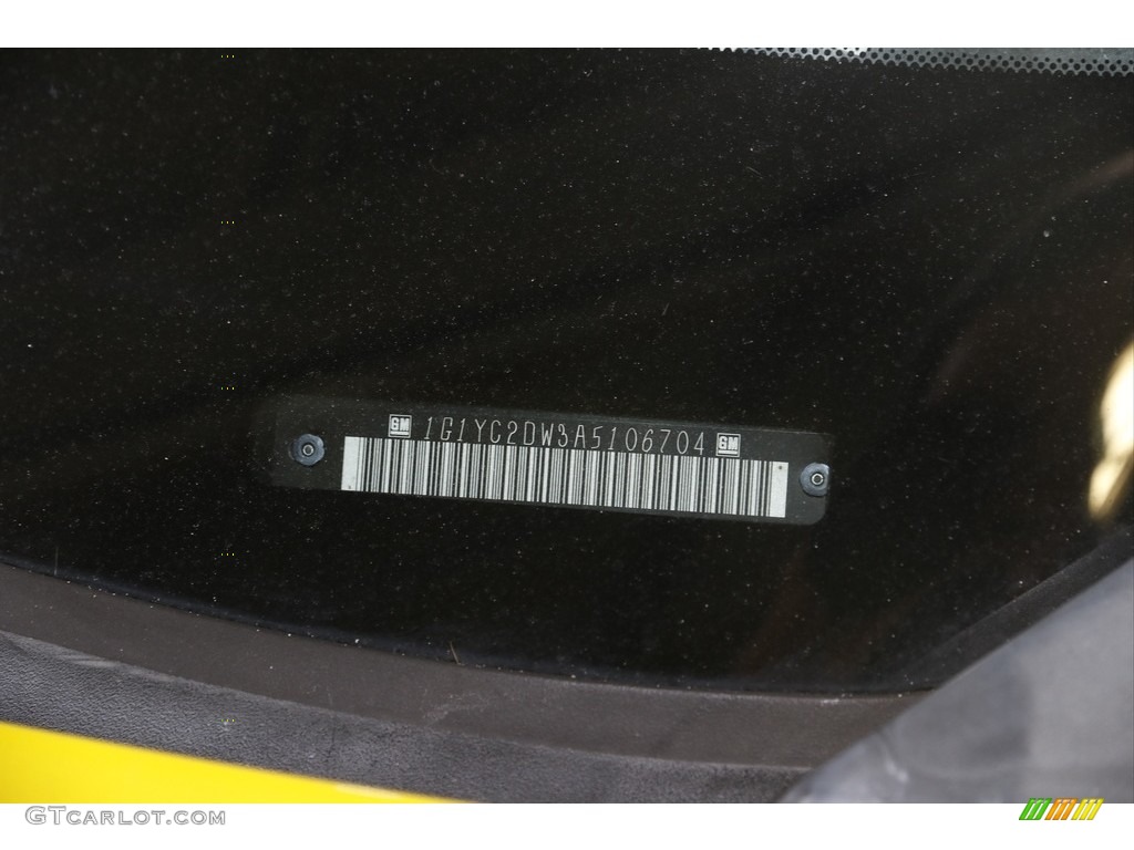 2010 Corvette Coupe - Velocity Yellow / Ebony Black photo #27