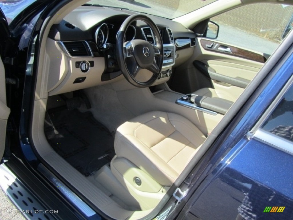 2014 ML 350 4Matic - Lunar Blue Metallic / Almond Beige photo #17