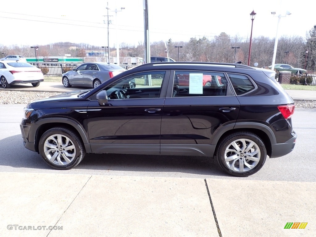 Deep Black Pearl 2023 Volkswagen Taos S 4Motion Exterior Photo #145623644